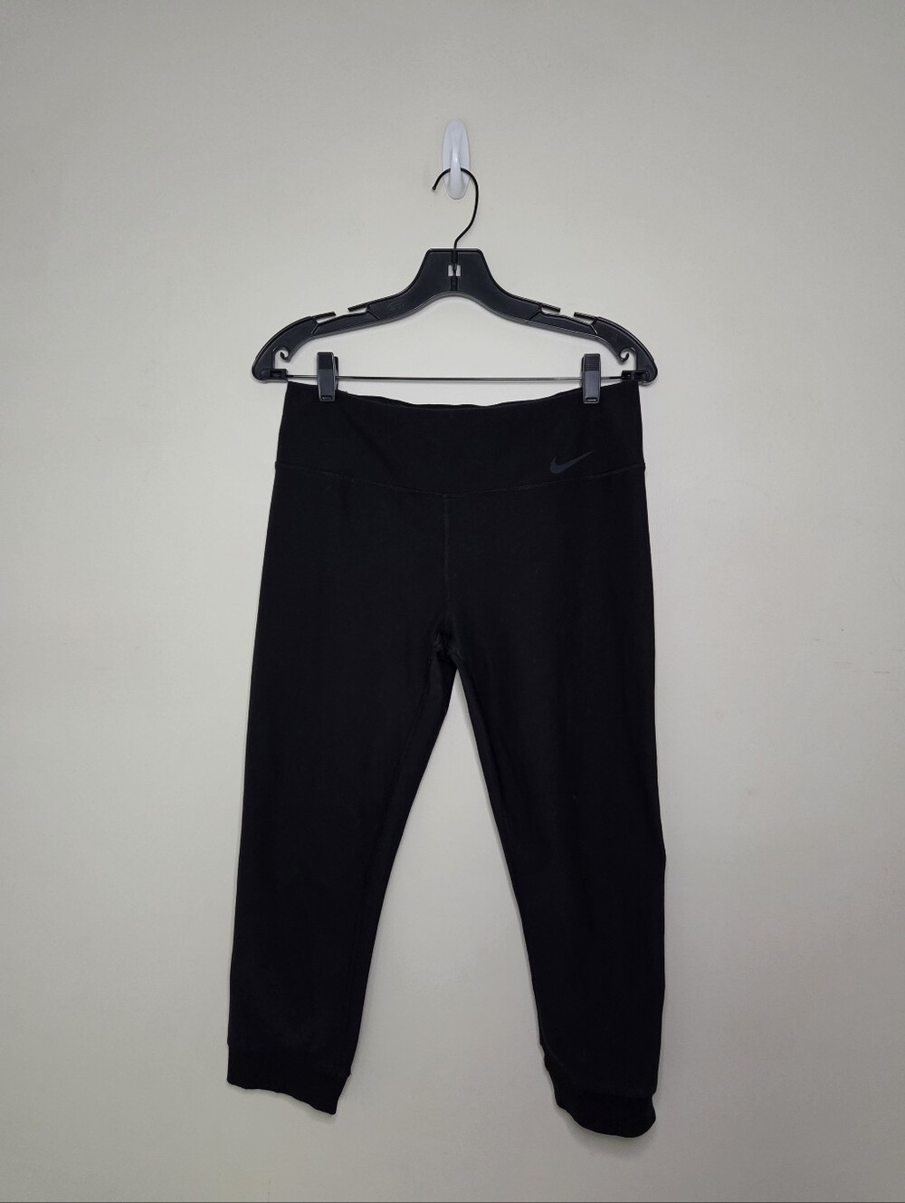 Women's Nike Black Cropped Athletic Leggings Sz Large